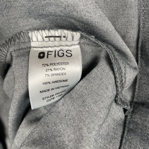 Figs Mens Scrub Top M Leon Stretchy Pockets Medical FIONx Uniform Nurse Doctor - Picture 12 of 13